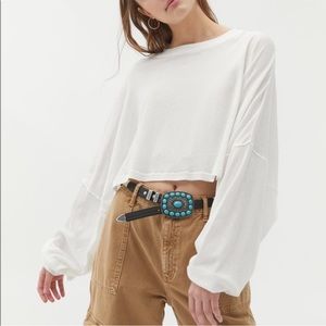 Out From Under Ella Long Sleeve Crop Top